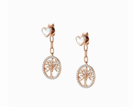 Nomination Vita Rose Gold Tree of Life Earrings